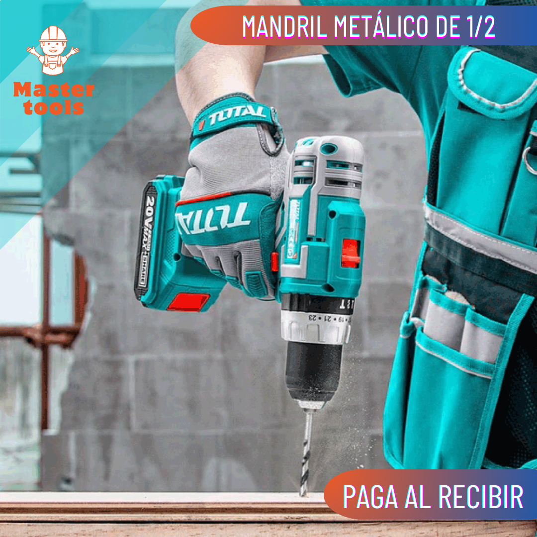 Taladro Atornillador 1/2 20v 60nm Total