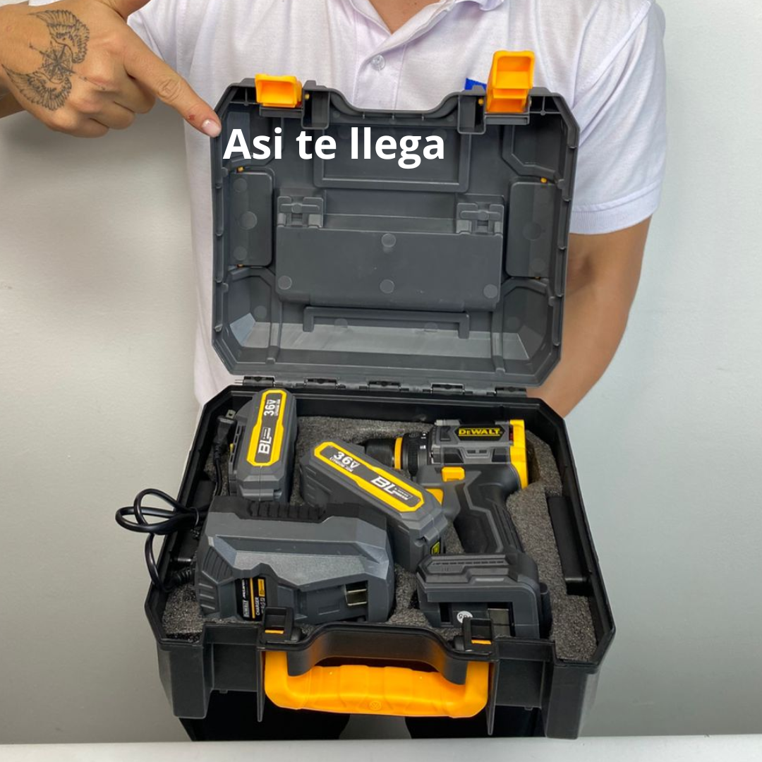 Taladro inalámbrico DeWalt 36V – Edición McLaren (3/8")