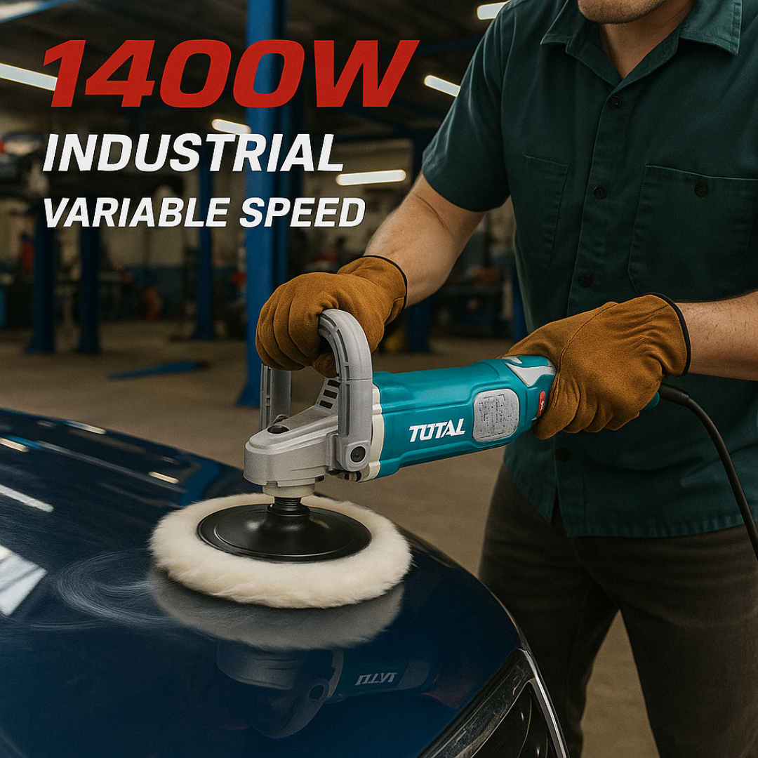 Polichadora TOTAL 1400W – Control y Potencia para Pulido Profesional - Original