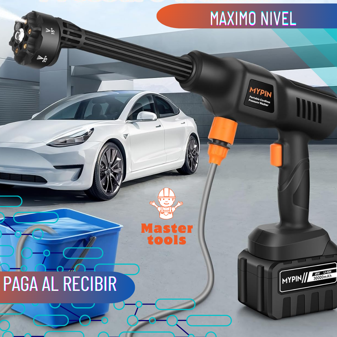 Hidrolavadora propulsora con 6 Chorros Portátil