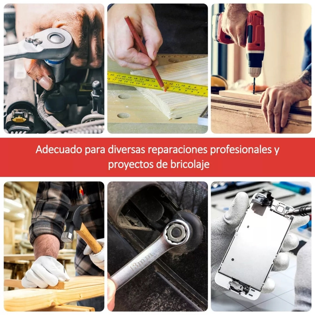 Maleta de Herramientas de 187 Piezas – Resistencia y Versatilidad en un Solo Set 🔧💼