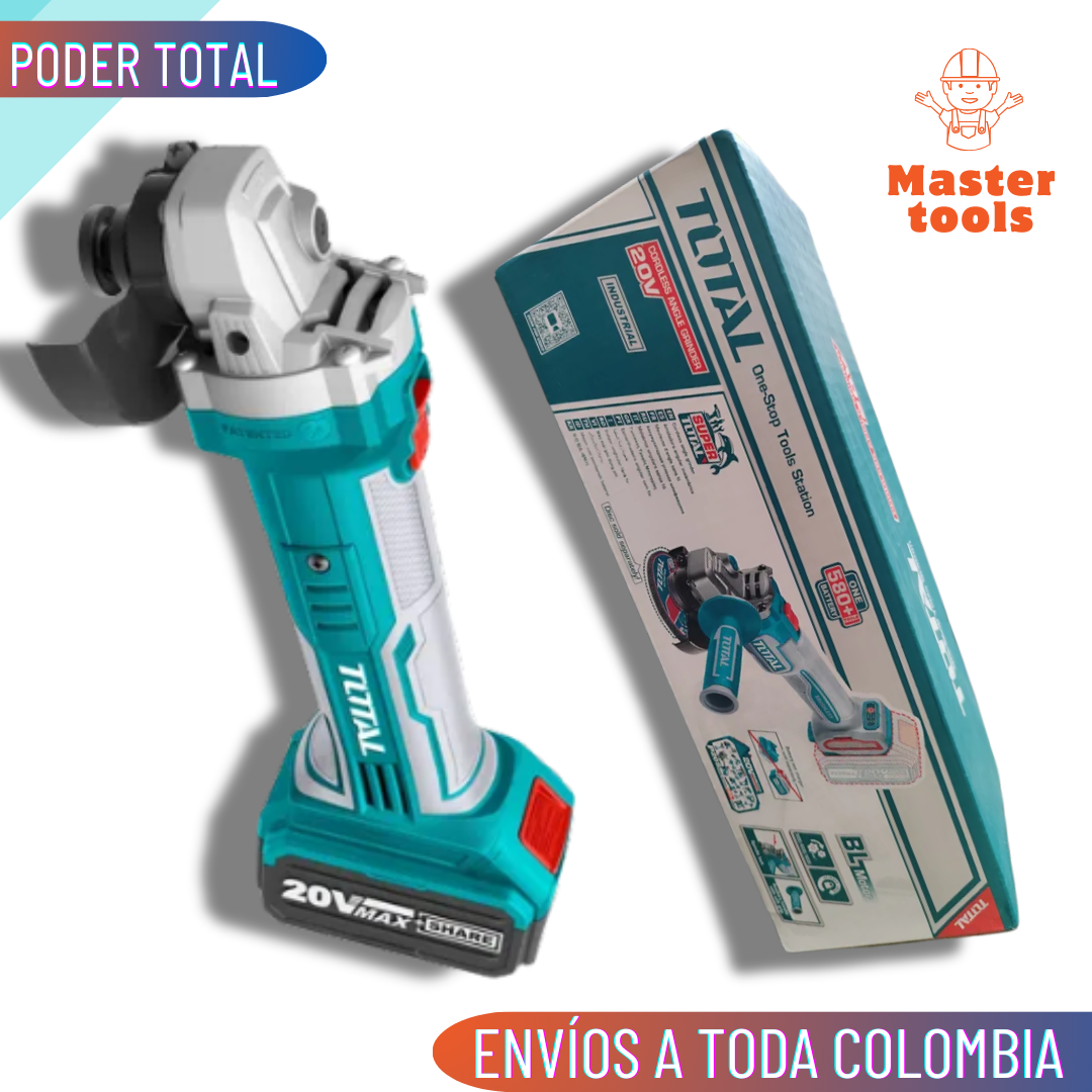 Pulidora Inalambrica 4 1/2 Industrial total 20v Original total