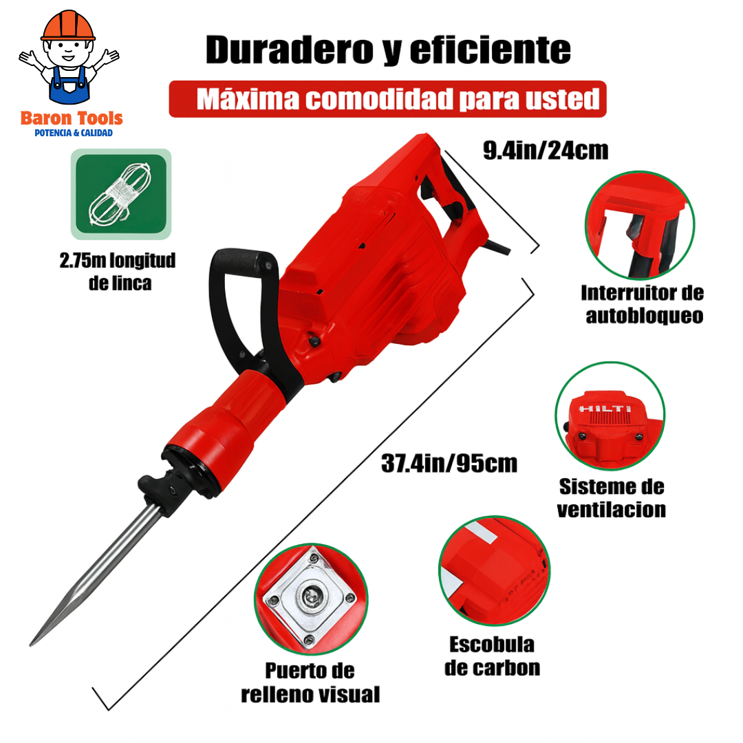 Demoledor Hilti 2500w un año de garantia