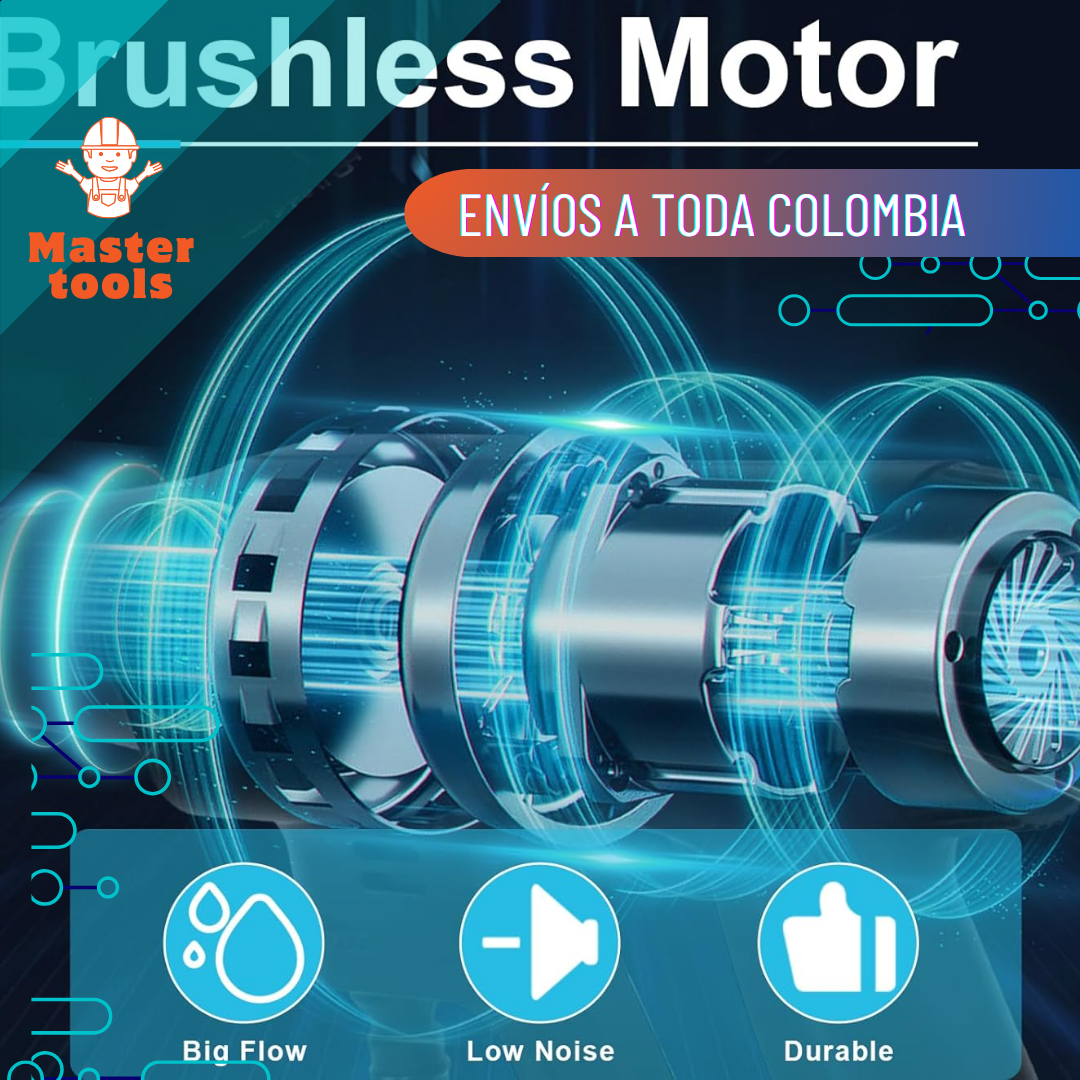 Hidrolavadora propulsora con 6 Chorros Portátil