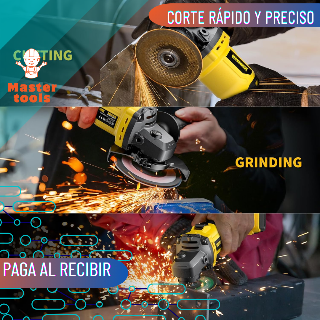 Pulidora Inalámbrica DEWALT 4-1/2" (115 mm) 96V MAX* ⚡