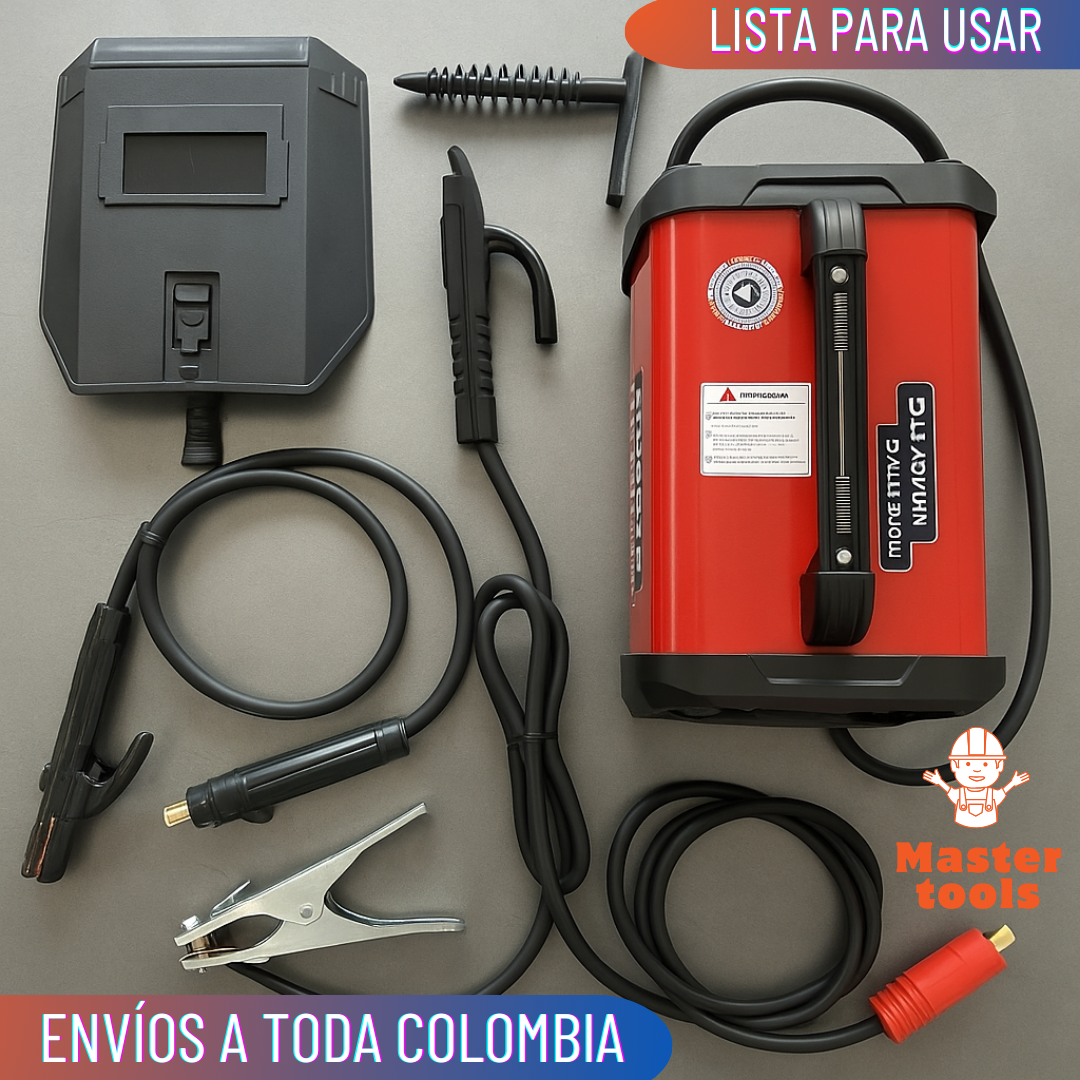 Soldador Lincoln 250A Inversor MMA/TIG – Compacto, 32 x 14 x 21 cm – 4.2 Kg