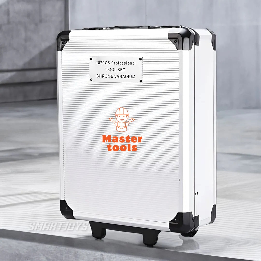 Maleta de Herramientas de 187 Piezas – Resistencia y Versatilidad en un Solo Set 🔧💼