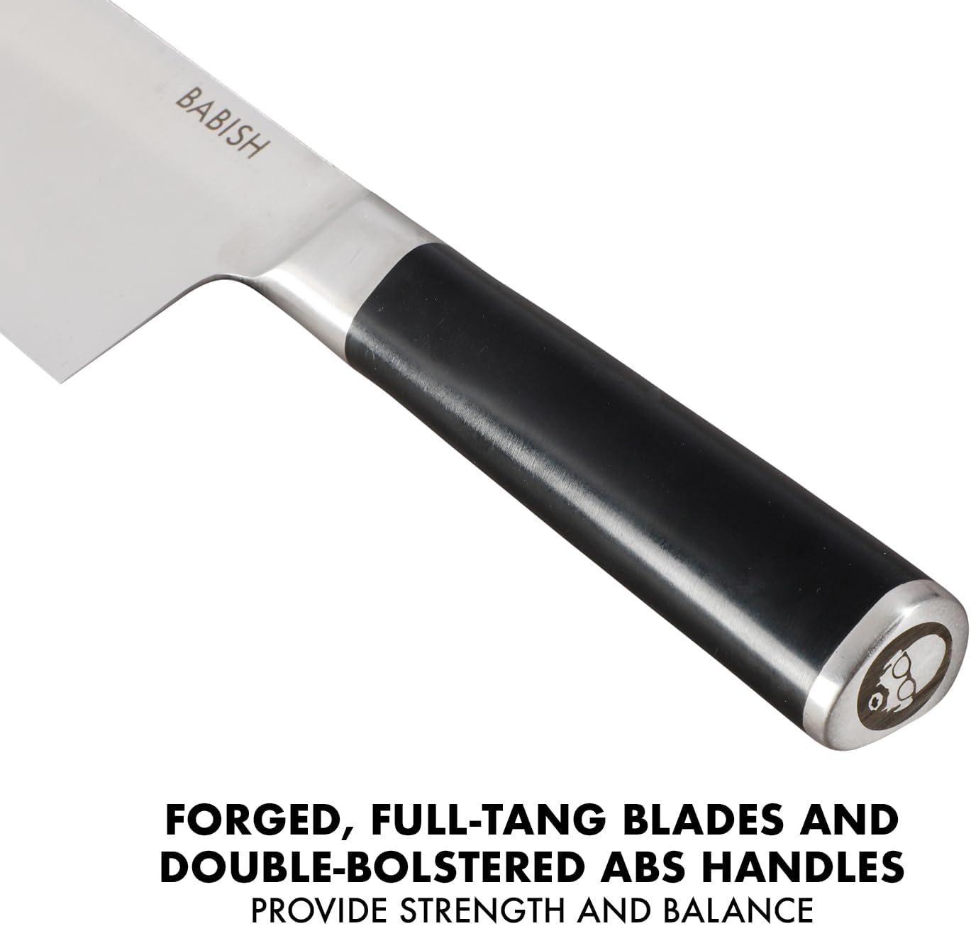 Babish Juego de cuchillos de cocina forjados de acero alemán de 14 piezas de alto carbono