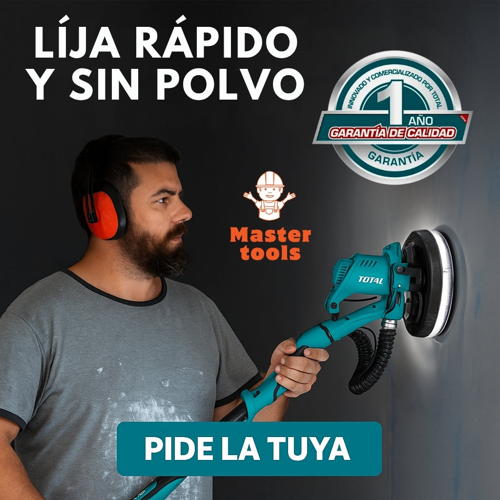 LIJADORA DE PARED Y TECHO TOTAL 1050W – POTENCIA INDUSTRIAL EN TUS MANOS