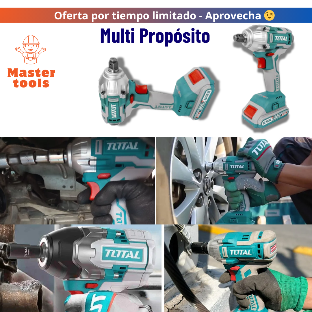 pistola de impacto inalámbrica TOTAL 1/2” 20V