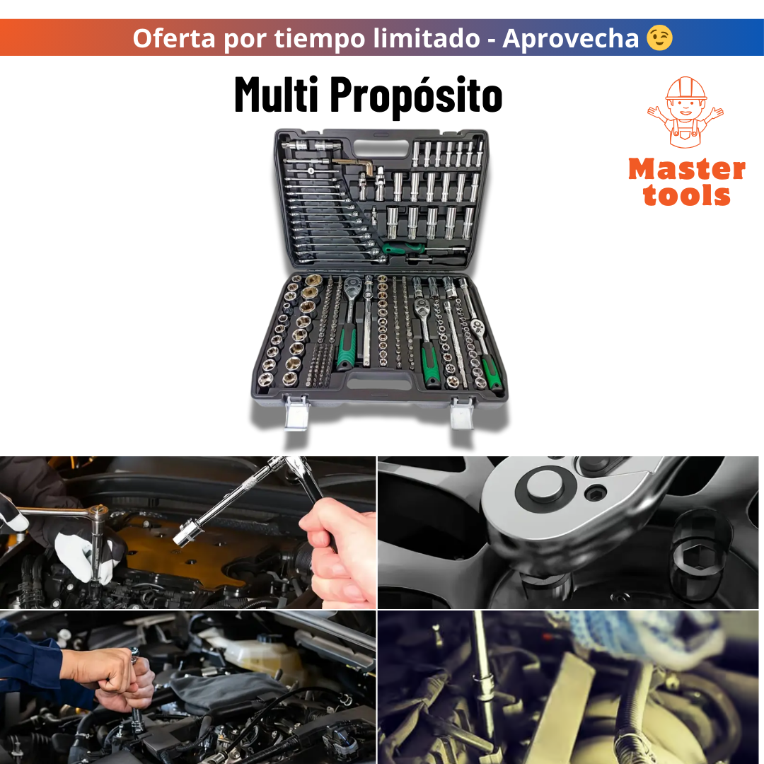 set de herramientas de 216 piezas - Forjadas para trabajó exigente