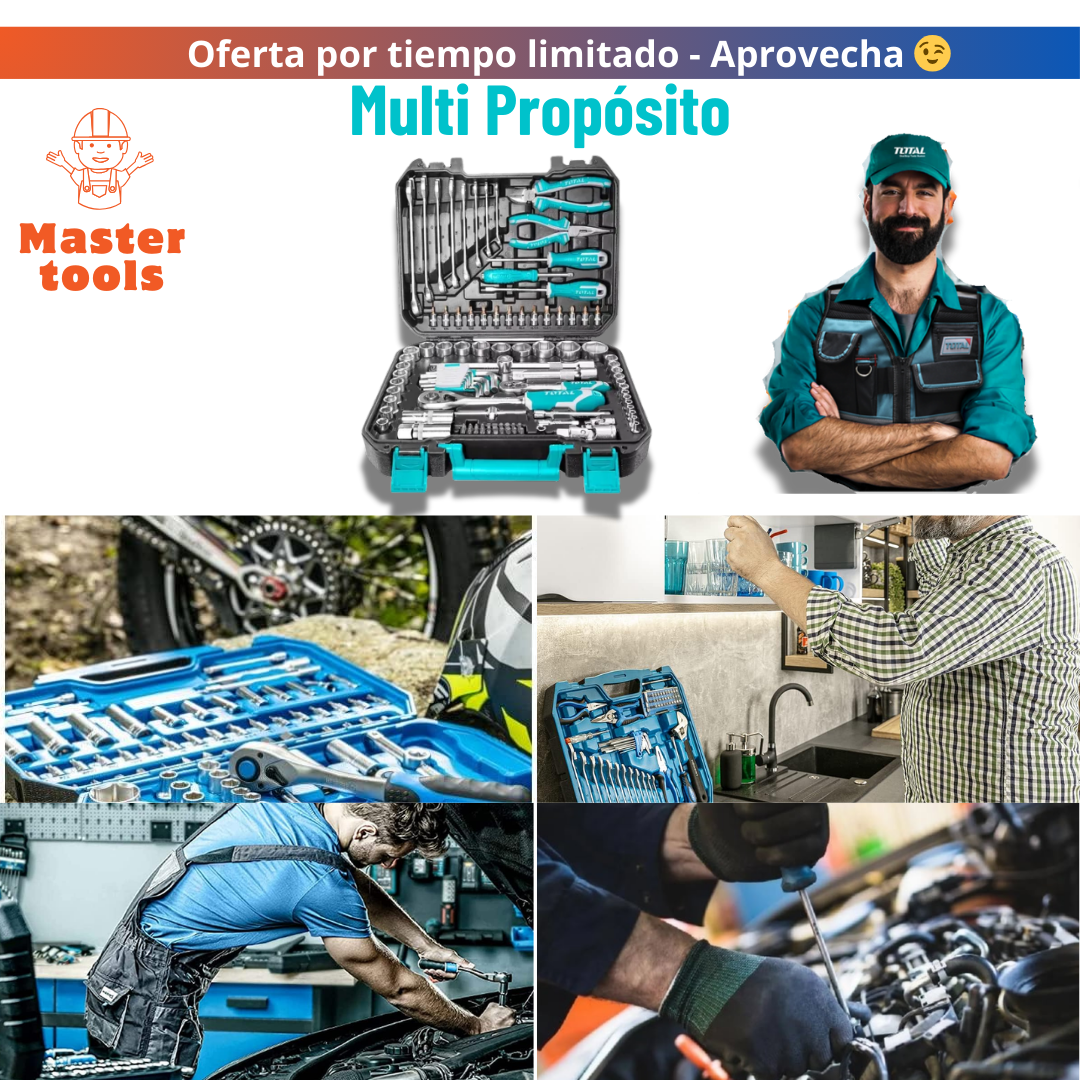 Set de 100 Piezas Marca TOTAL Original