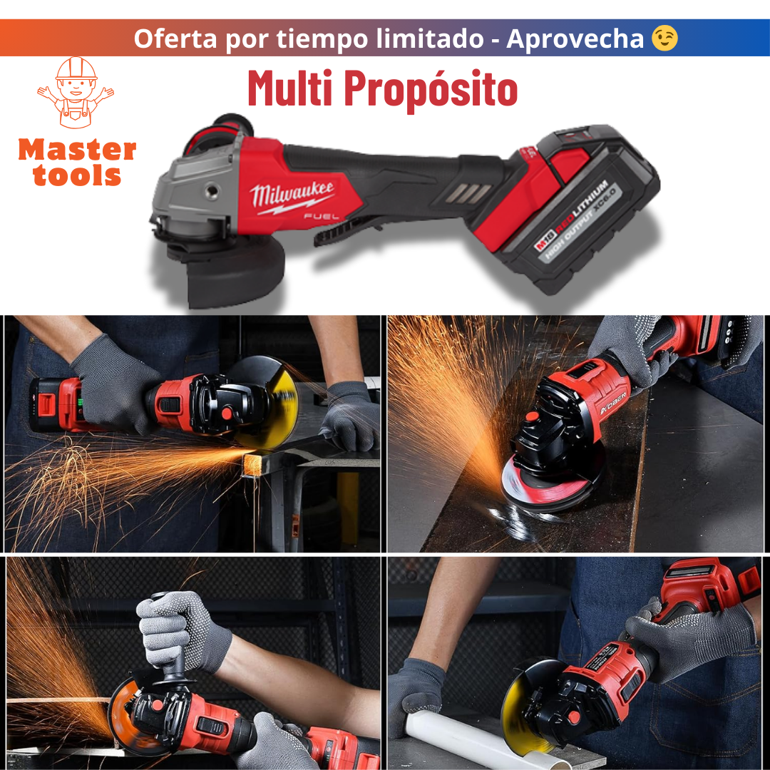 Pulidora Inalámbrica Milwaukee M18 FUEL™ 4-1/2" / 5" con Motor Sin Escobillas