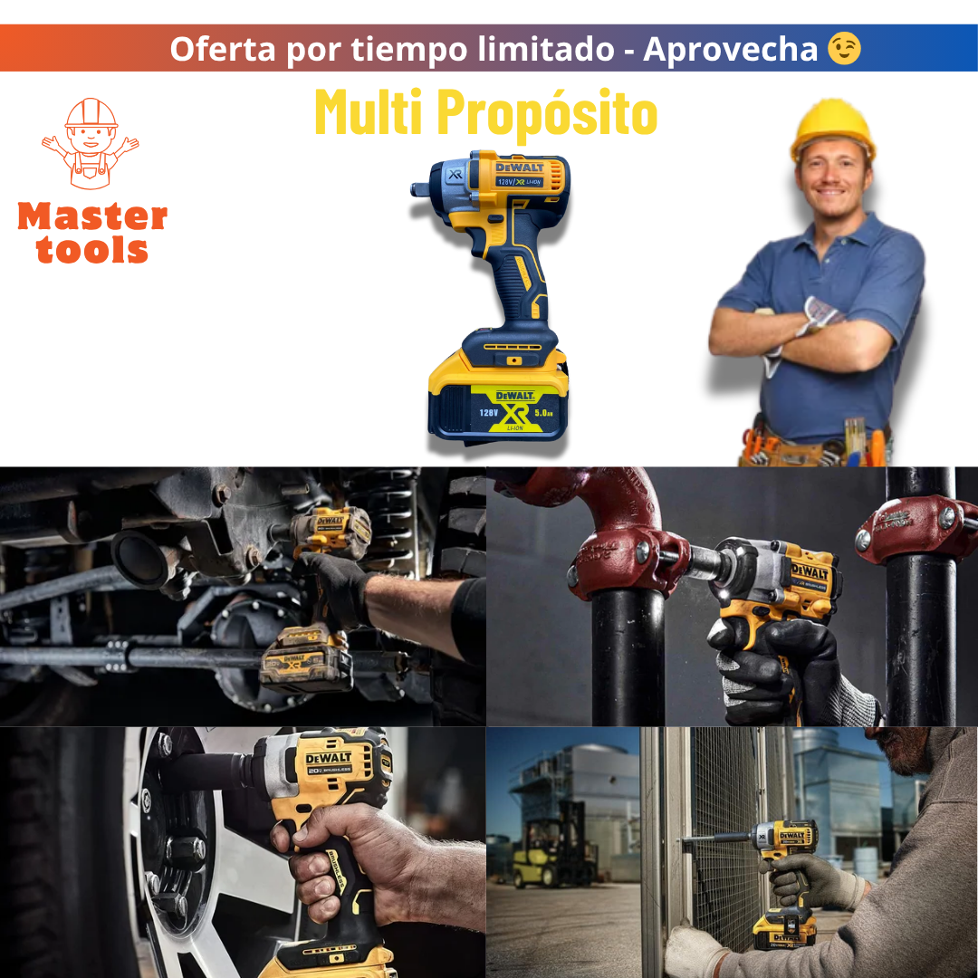 Llave de Impacto DEWALT 128 v – 350 Nm 1/2