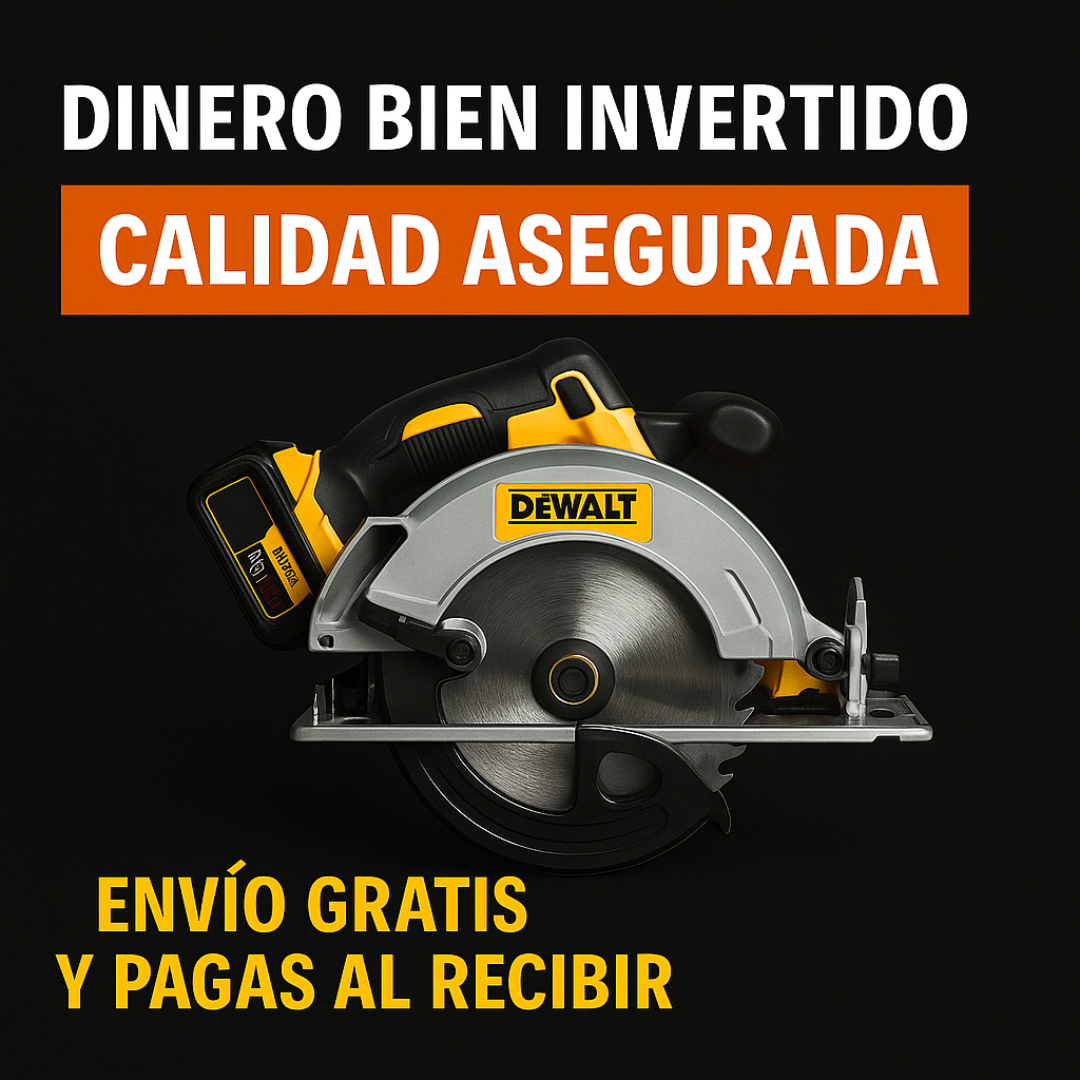 🔧 Sierra Circular de Mano Inalámbrica 7” – Potencia y libertad de corte en cualquier lugar