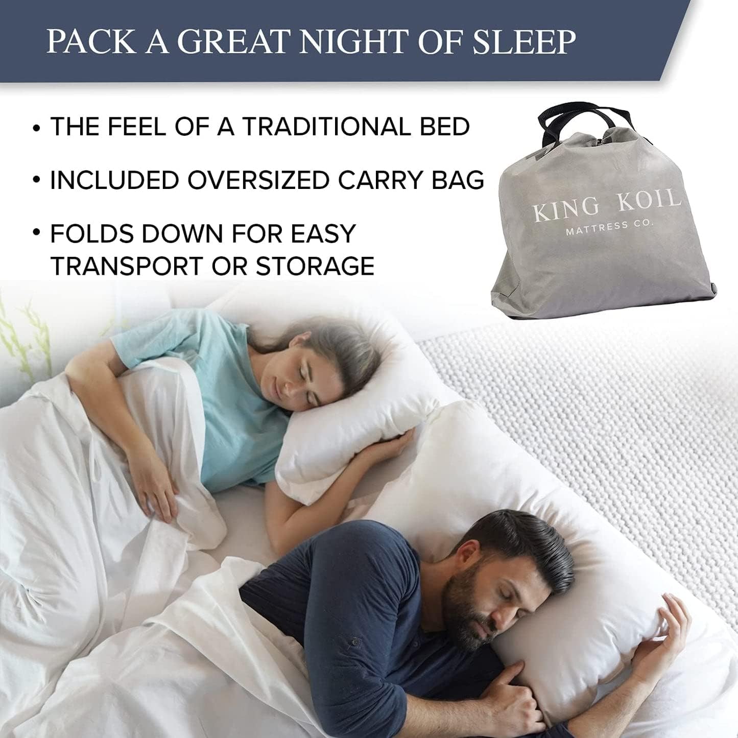 King Koil - Colchón de Aire Inflable de Alta Calidad