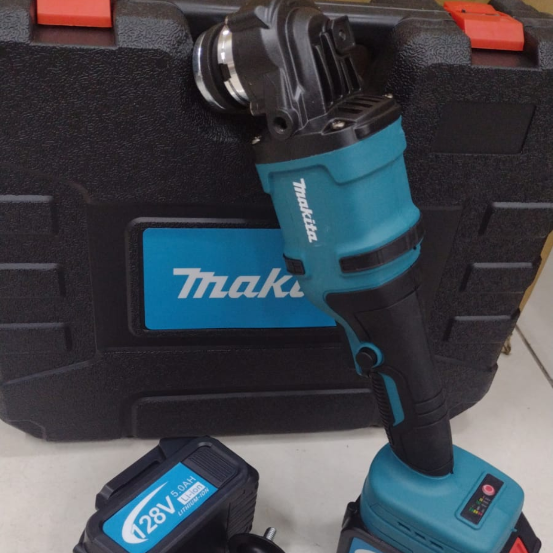 Pulidora Inalambrica Makita 4 Pulgadas Dos Baterías de 128V