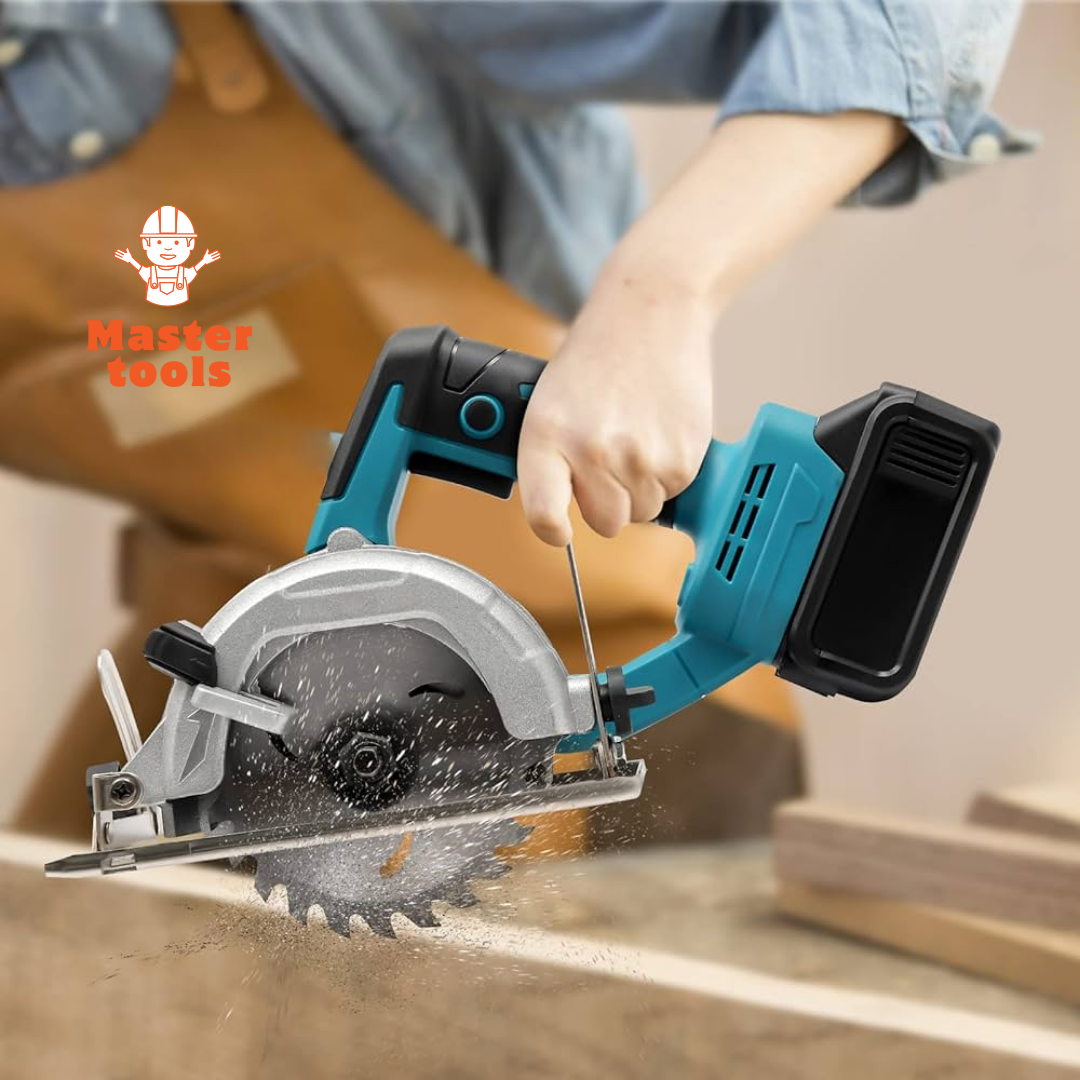 Sierra Circular Inalámbrica con Dos Baterías de Alta Potencia