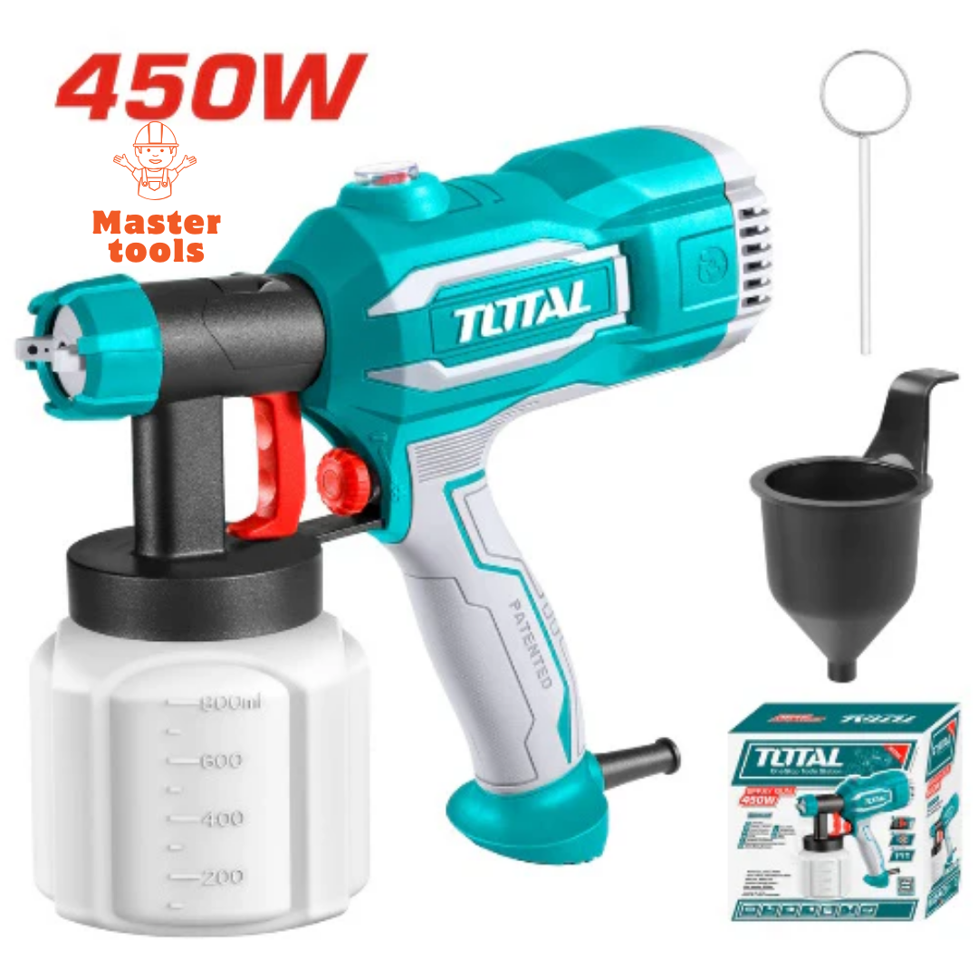 Pistola para pintar electrica total 800ml 450w