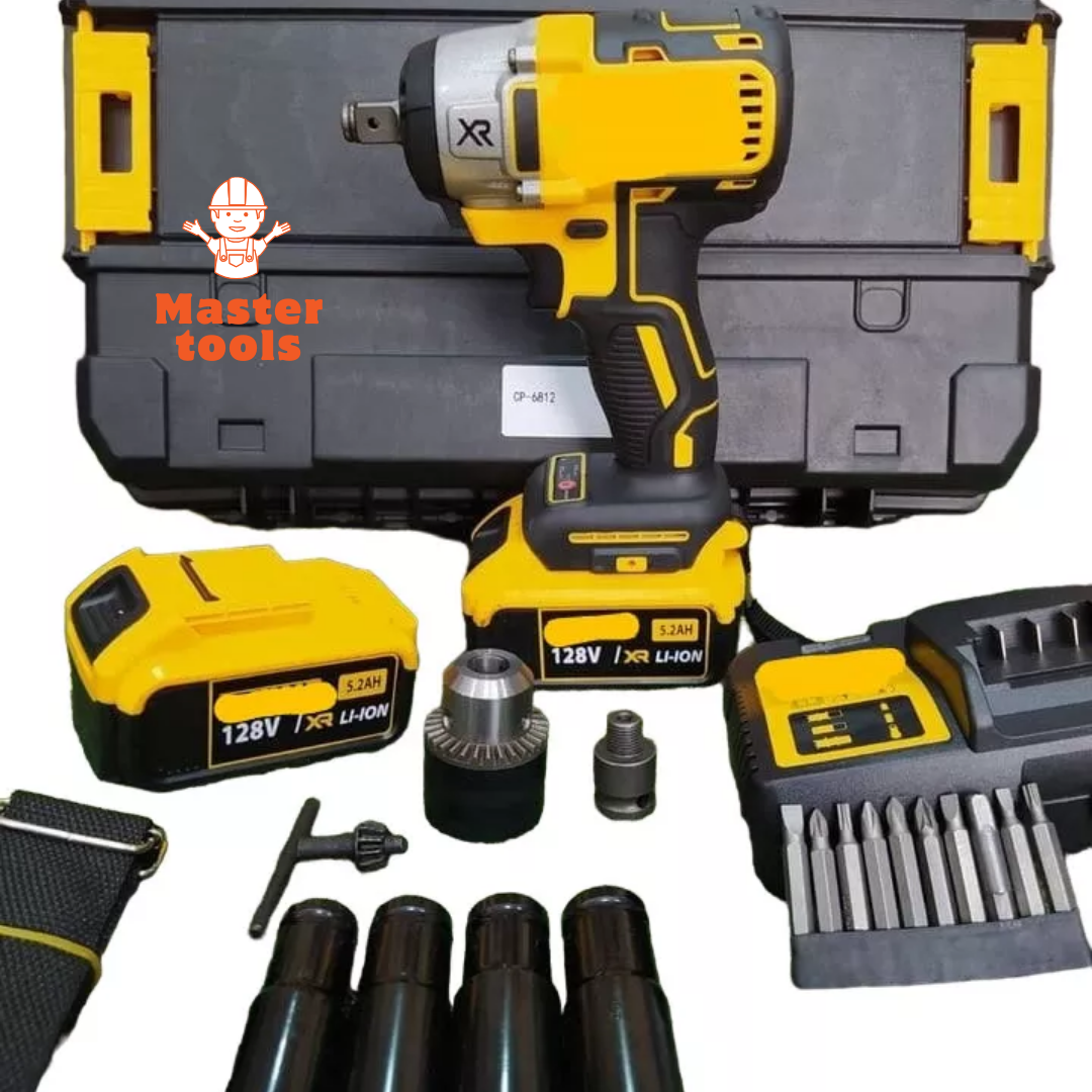 Llave de impacto 330 Nm con convertidor de taladro y set de accesorios