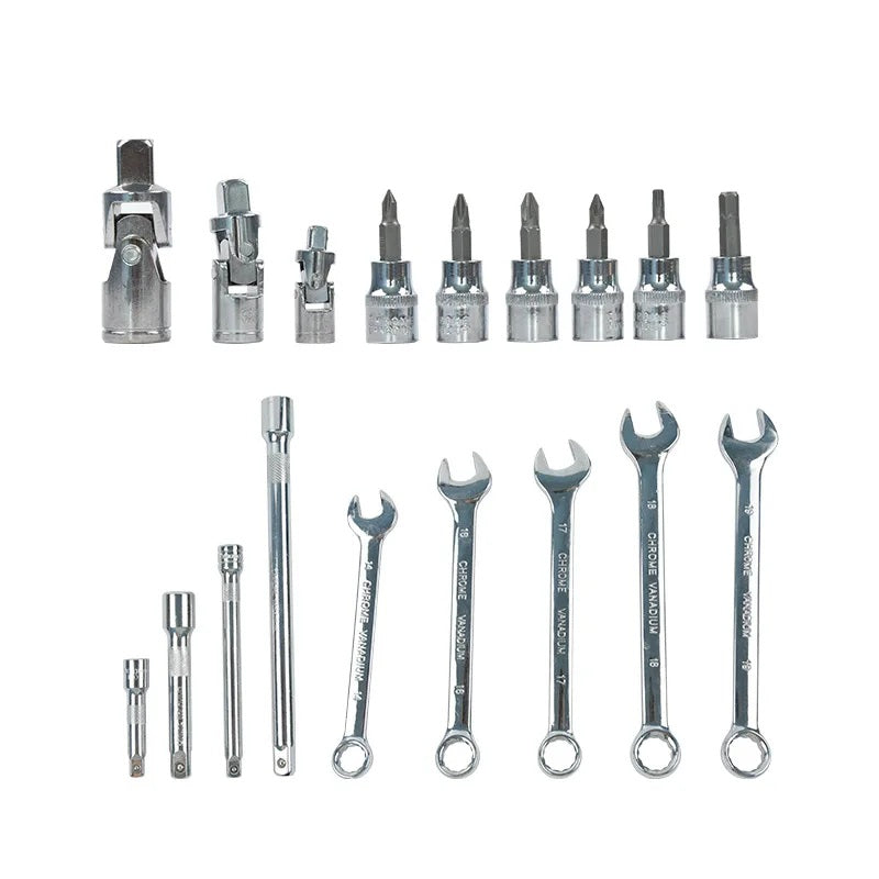 Juego De Copas Rache Completo Atornilladores Kit Full 121 Piezas