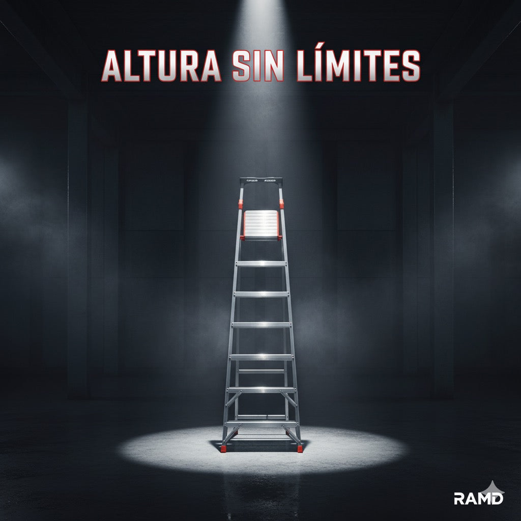 ⚡ ESCALERA DE ALUMINIO 12 PELDAÑOS – VERSATILIDAD Y SEGURIDAD - 3,6M de altura