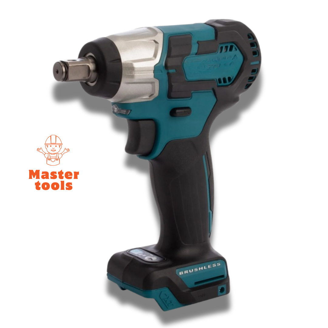 Kit Pulidora Inalámbrica 4 1/2 + Llave de Impacto de 1/2 Azul