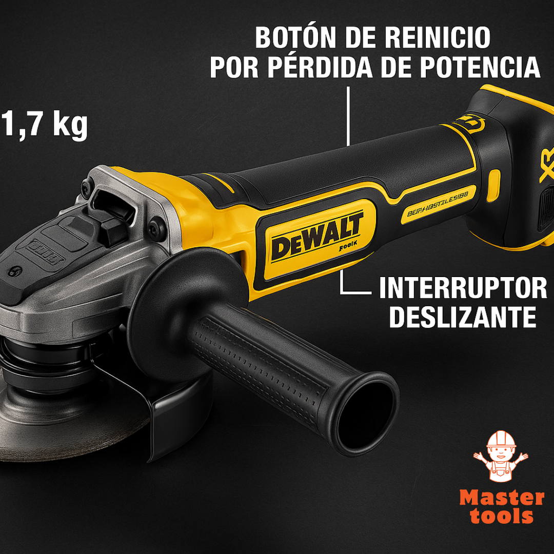 Pulidora Inalámbrica DEWALT 4-1/2" (115 mm) 96V MAX* ⚡