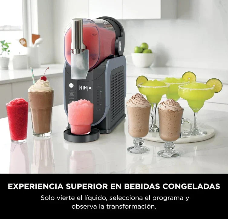 Maquina Para Hacer Bebidas Congeladas Ninja Slushi Con 5 Programas Tecnologia RapidChill 2.6 Lts Negro