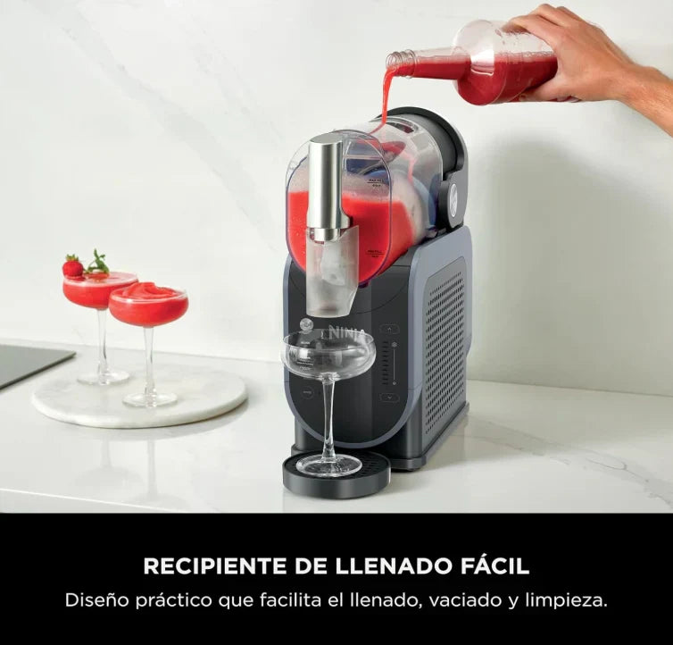 Maquina Para Hacer Bebidas Congeladas Ninja Slushi Con 5 Programas Tecnologia RapidChill 2.6 Lts Negro