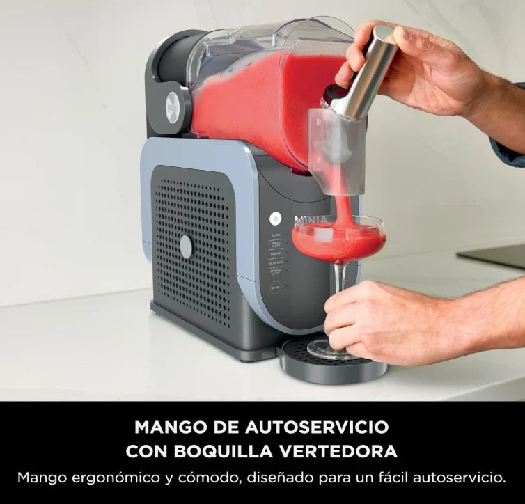 Maquina Para Hacer Bebidas Congeladas Ninja Slushi Con 5 Programas Tecnologia RapidChill 2.6 Lts Negro