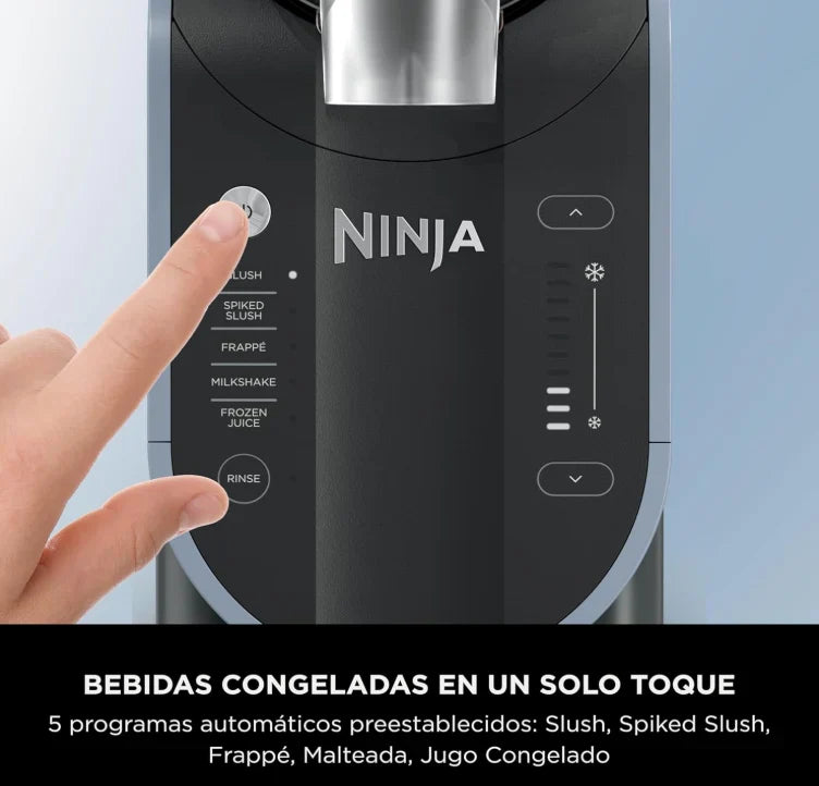 Maquina Para Hacer Bebidas Congeladas Ninja Slushi Con 5 Programas Tecnologia RapidChill 2.6 Lts Negro