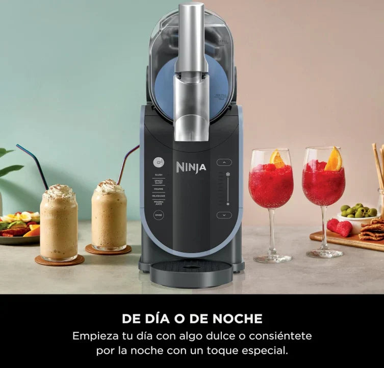Maquina Para Hacer Bebidas Congeladas Ninja Slushi Con 5 Programas Tecnologia RapidChill 2.6 Lts Negro