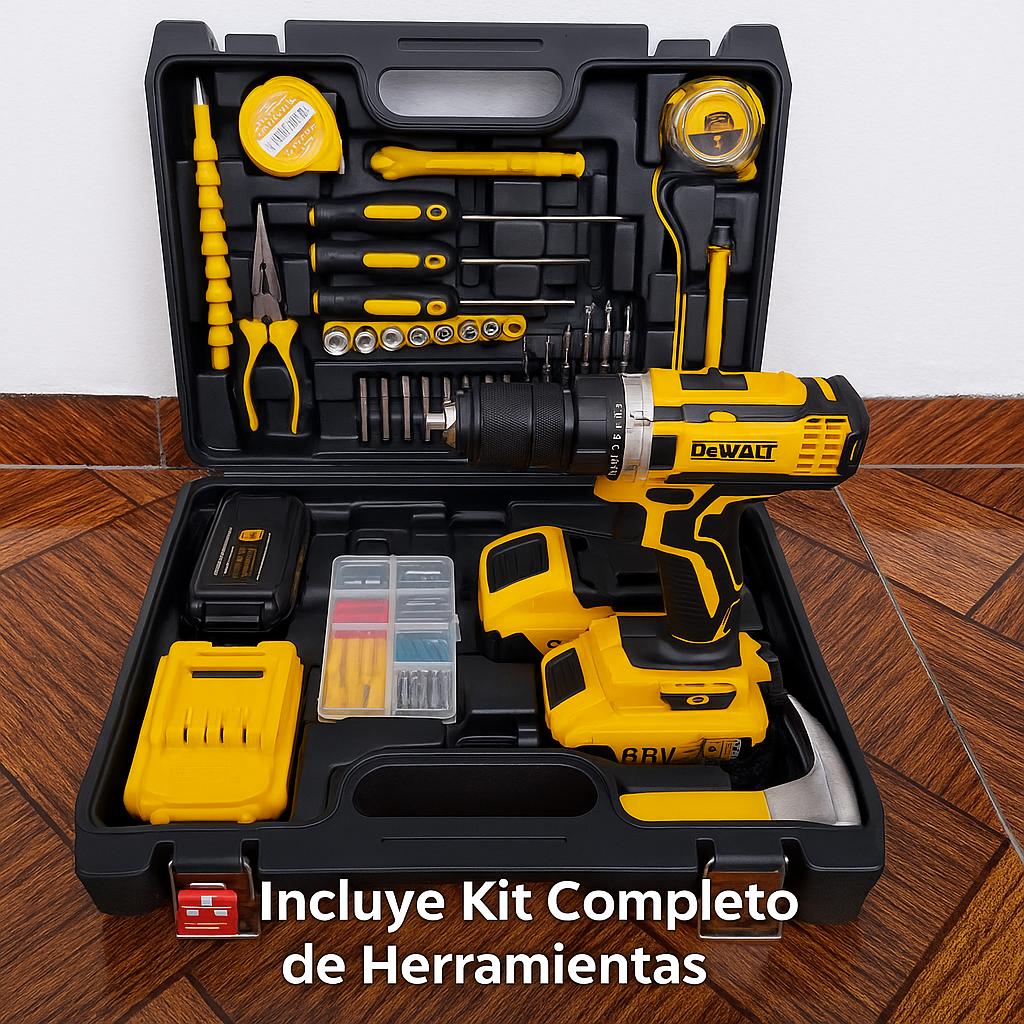 taladro Inalámbrico 68V DeWALT – Potencia, Precisión y Portabilidad en un Solo Equipo