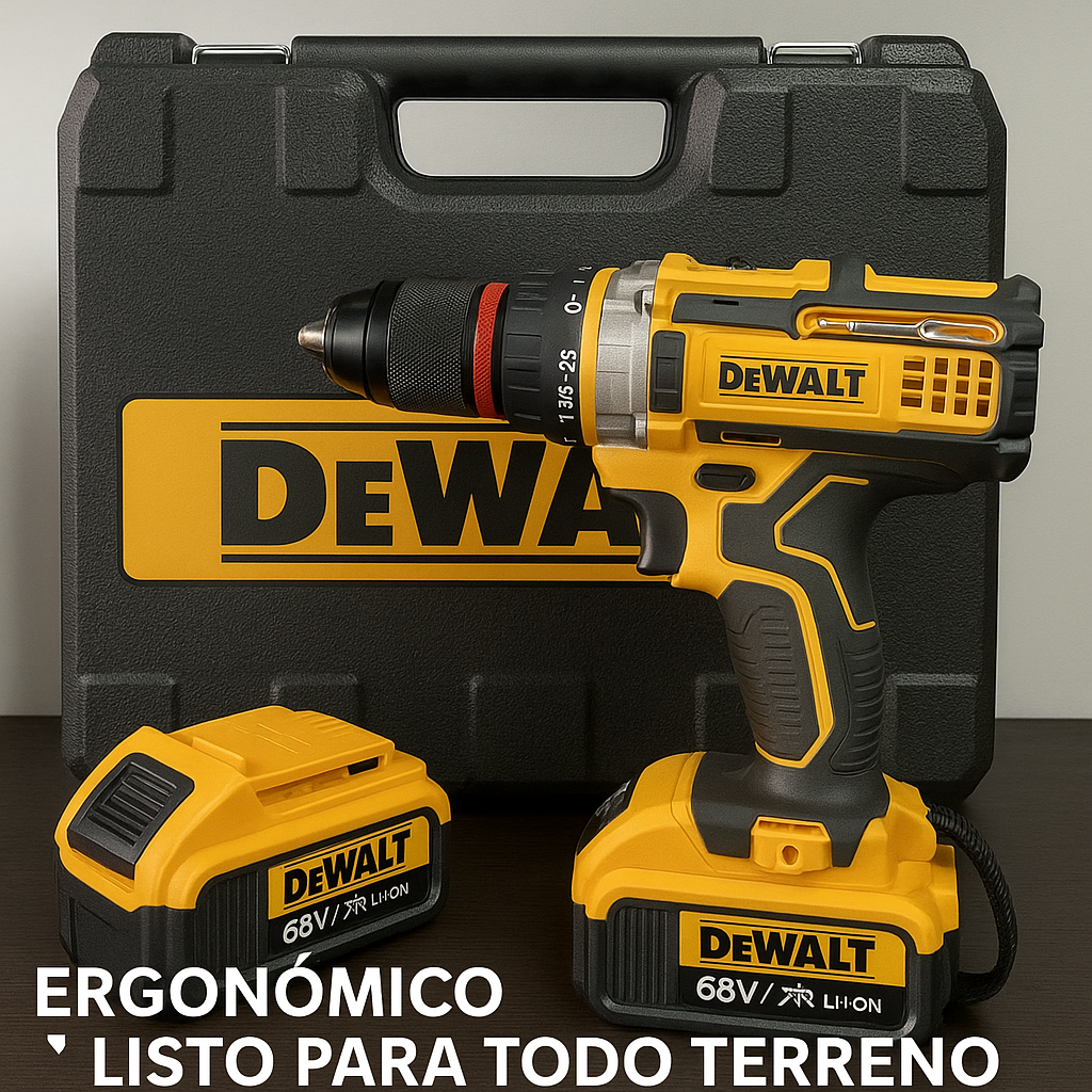 taladro Inalámbrico 68V DeWALT – Potencia, Precisión y Portabilidad en un Solo Equipo