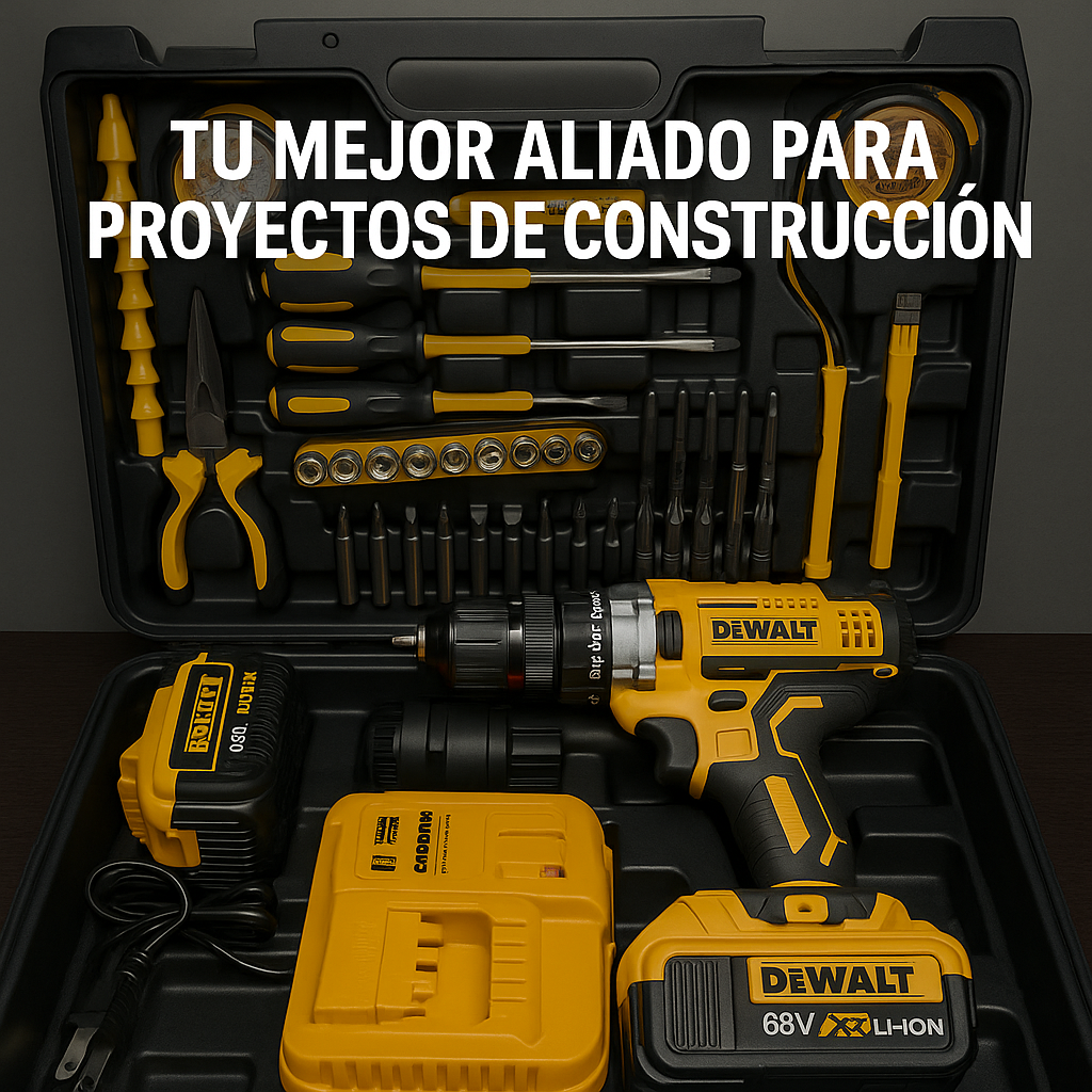 taladro Inalámbrico 68V DeWALT – Potencia, Precisión y Portabilidad en un Solo Equipo