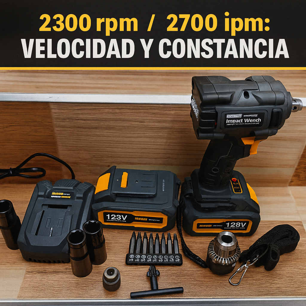 Llave de Impacto Dewalt 1/2" 128V — Edición McLaren (550 Nm)
