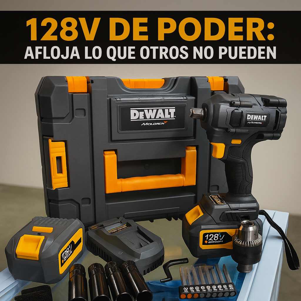 Llave de Impacto Dewalt 1/2" 128V — Edición McLaren (550 Nm)