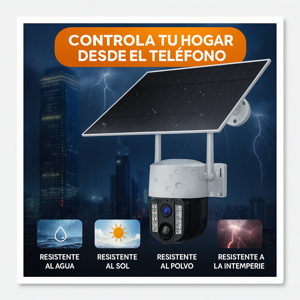Cámara Inalámbrica - Carga con panel solar