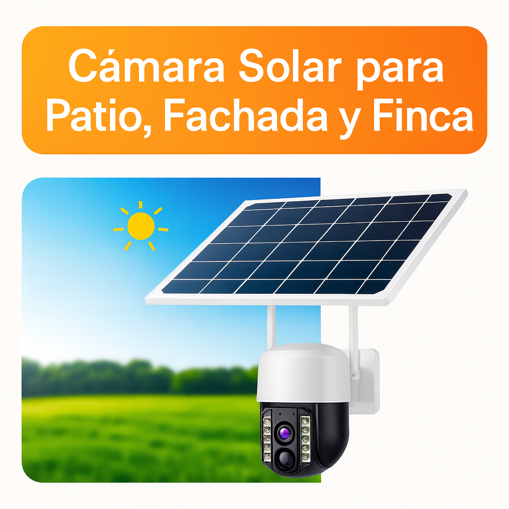 Cámara Inalámbrica - Carga con panel solar