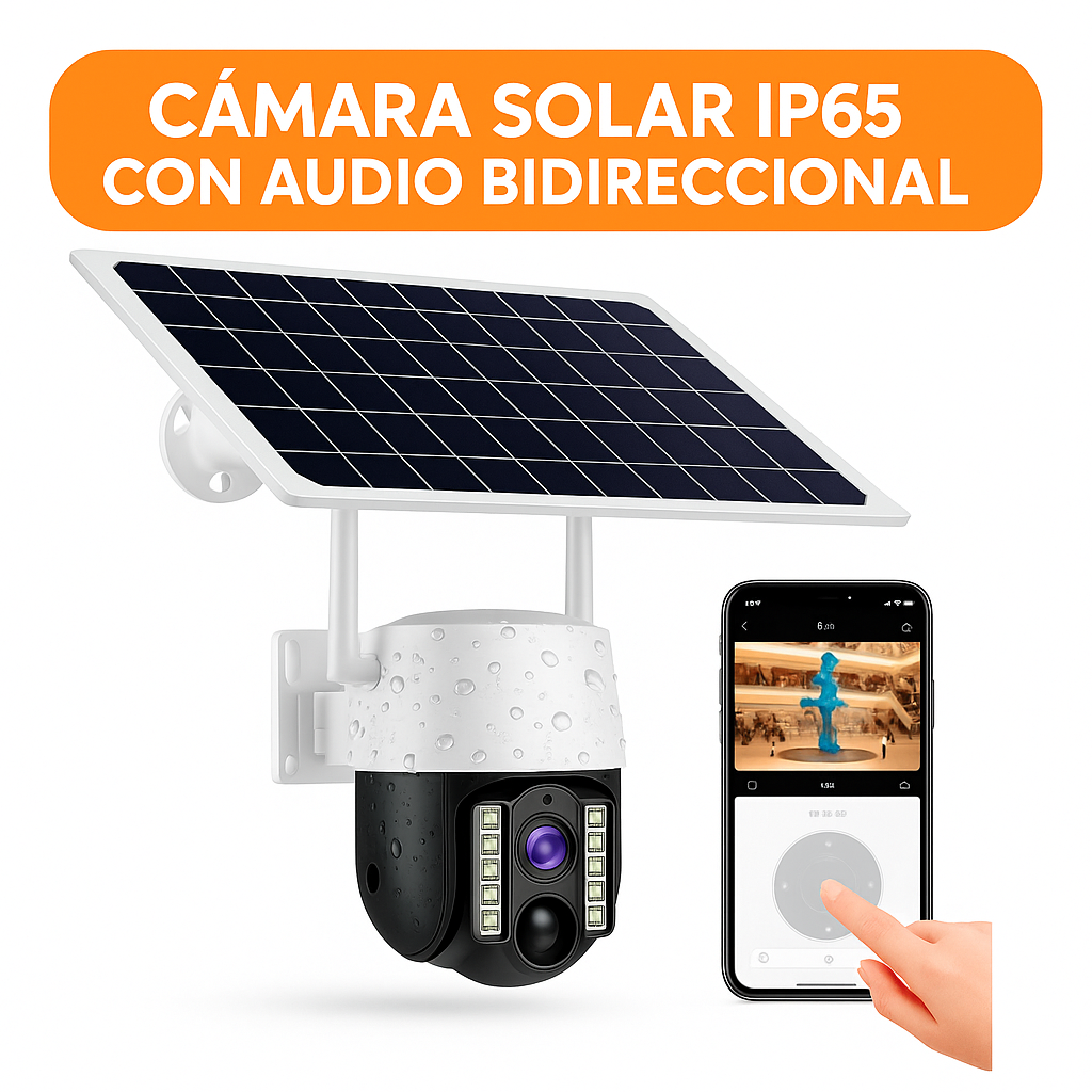 Cámara Inalámbrica - Carga con panel solar