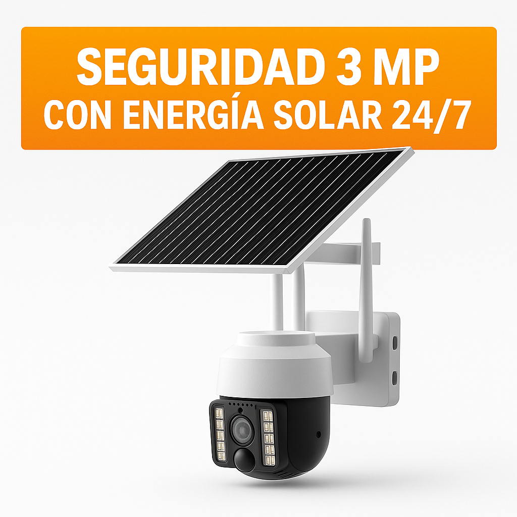 Cámara Inalámbrica - Carga con panel solar