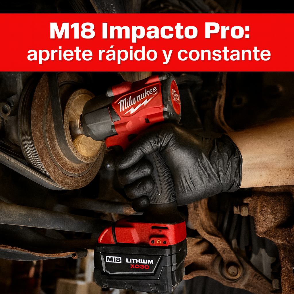 Combo 4 en 1 Milwaukee Brushless 5 Amp - 4 Baterías - Rotomartillo, Llave de Impacto, Pulidora y Taladro