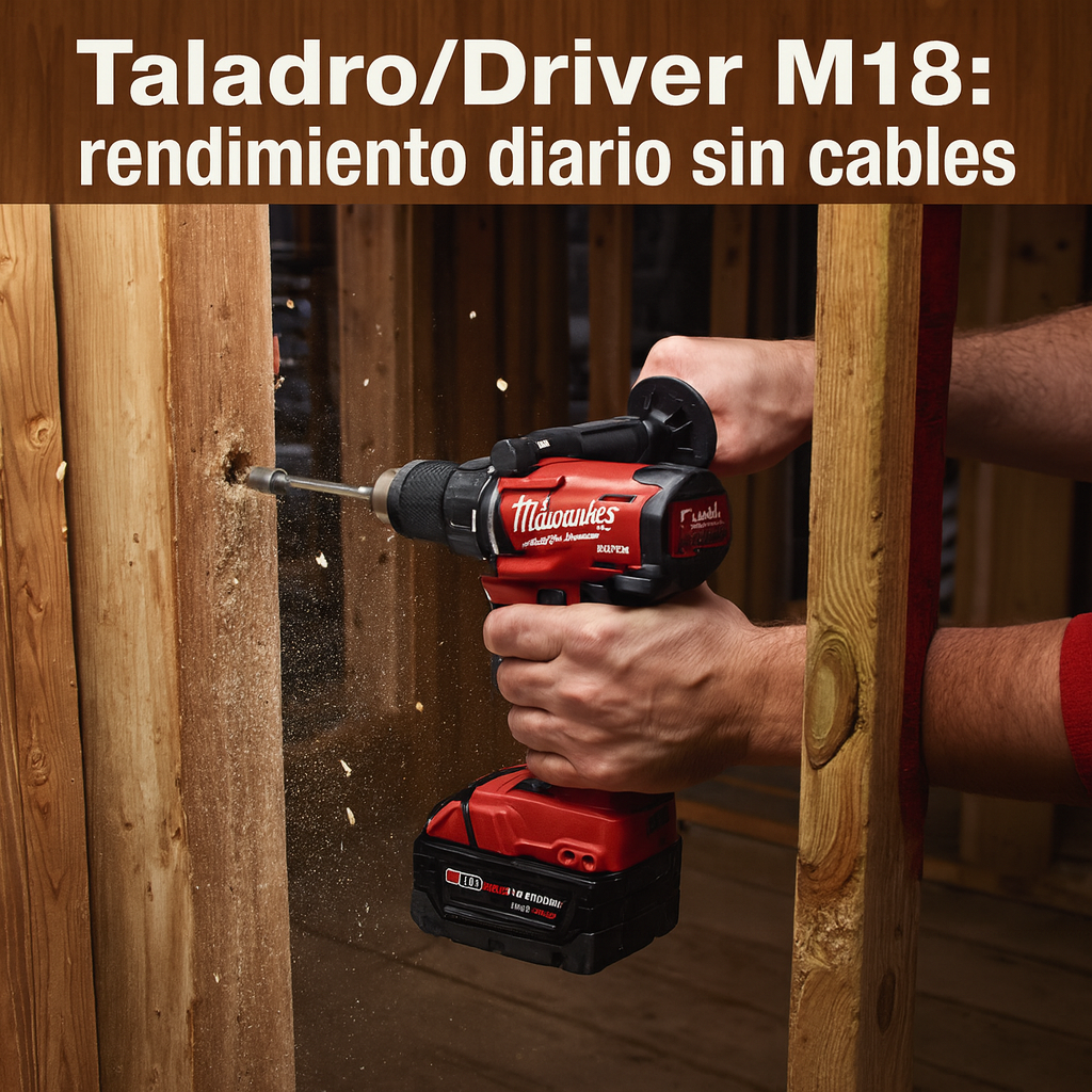 Combo 4 en 1 Milwaukee Brushless 5 Amp - 4 Baterías - Rotomartillo, Llave de Impacto, Pulidora y Taladro
