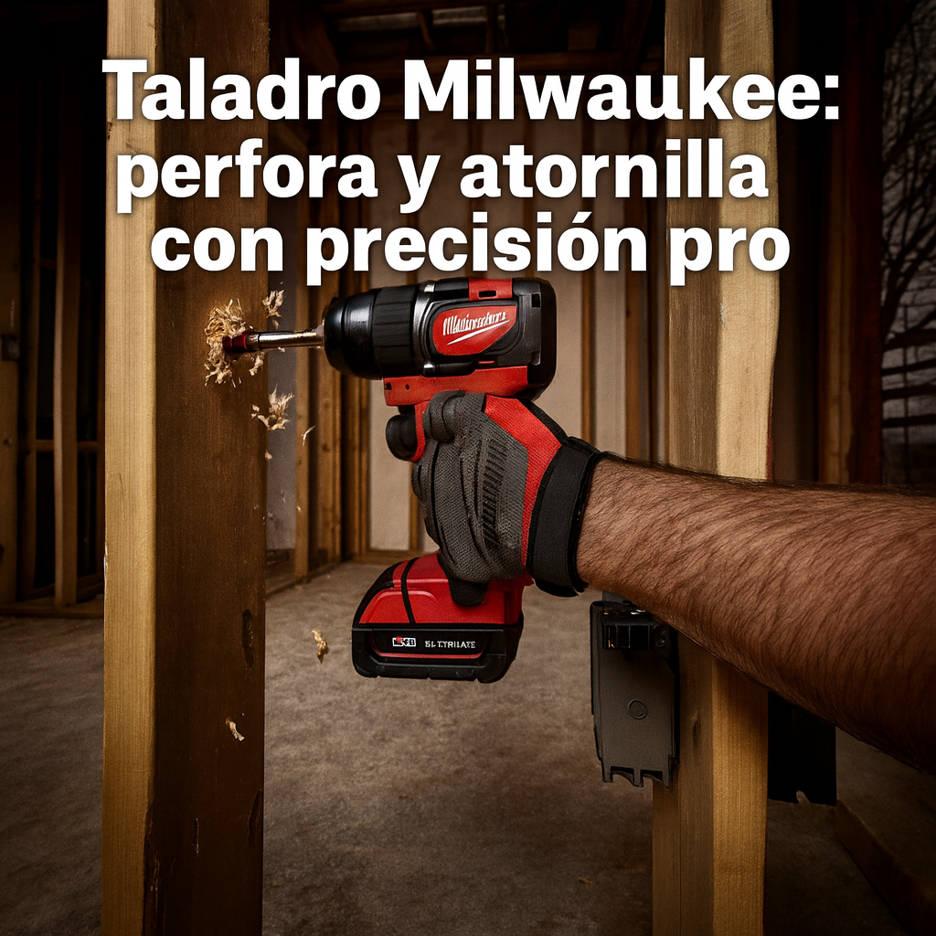 Combo 4 en 1 Milwaukee Brushless 5 Amp - 4 Baterías - Rotomartillo, Llave de Impacto, Pulidora y Taladro