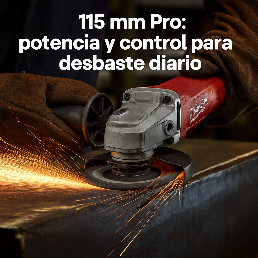 Combo 4 en 1 Milwaukee Brushless 5 Amp - 4 Baterías - Rotomartillo, Llave de Impacto, Pulidora y Taladro