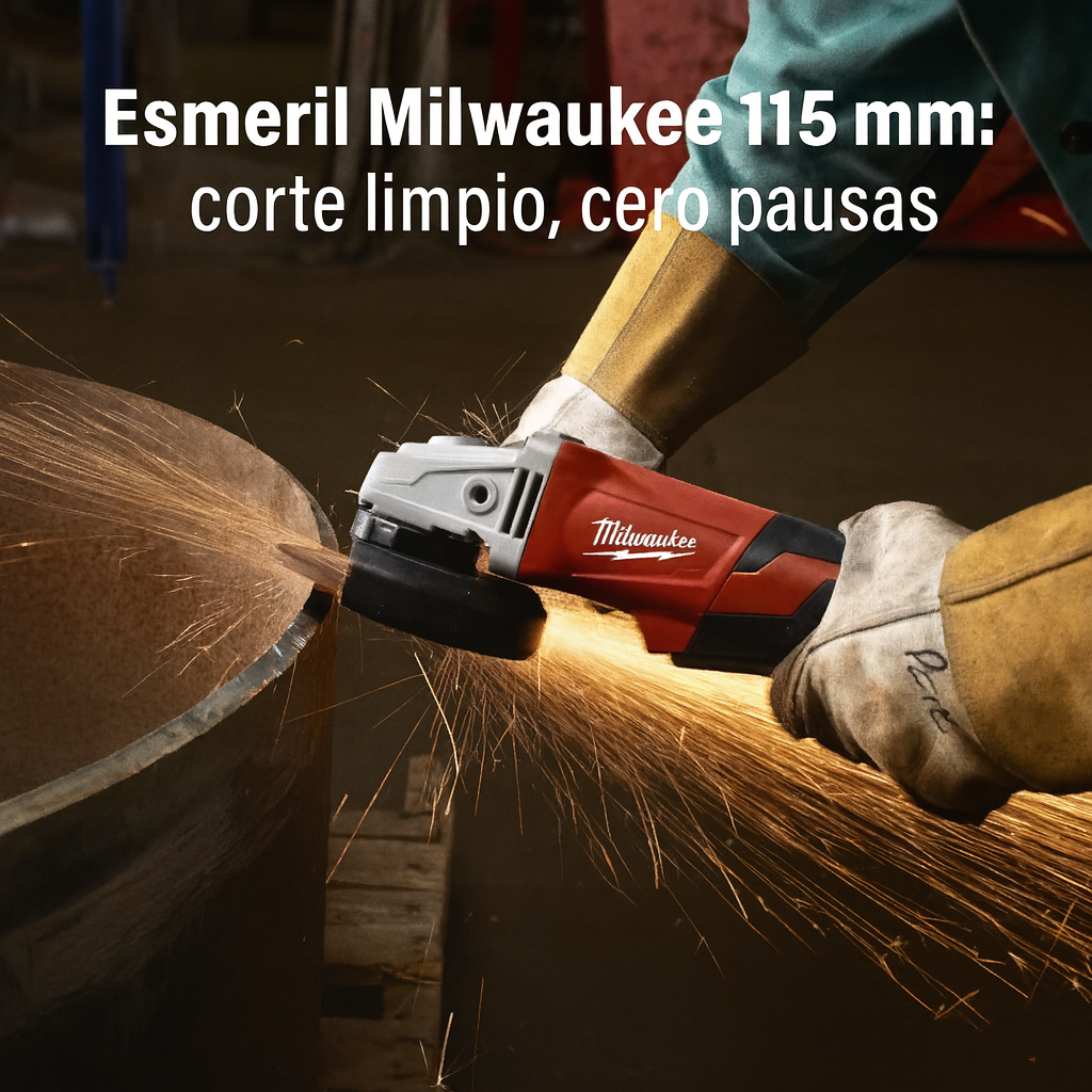 Combo 4 en 1 Milwaukee Brushless 5 Amp - 4 Baterías - Rotomartillo, Llave de Impacto, Pulidora y Taladro