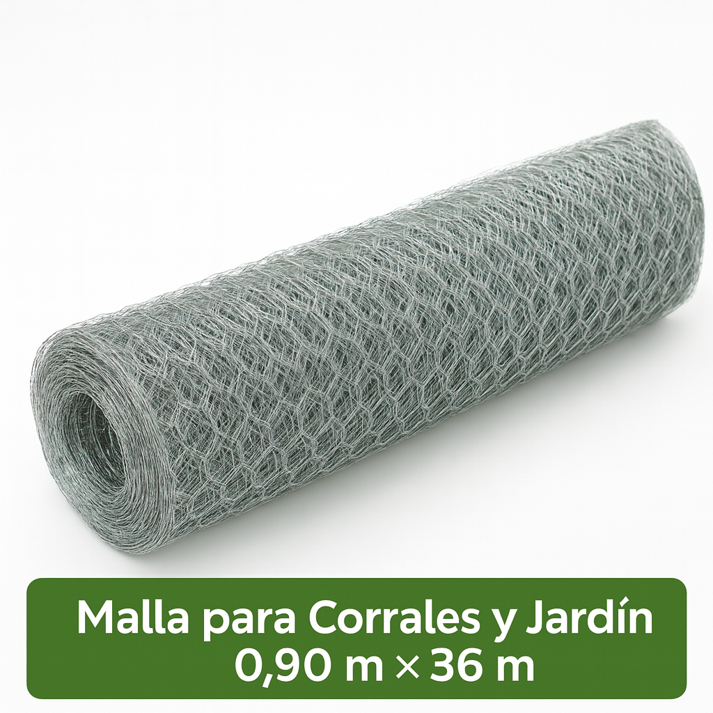 Malla Metálica Hexagonal 0,90 m × 36 m (Cal. 25 – Hueco 1 1/4")