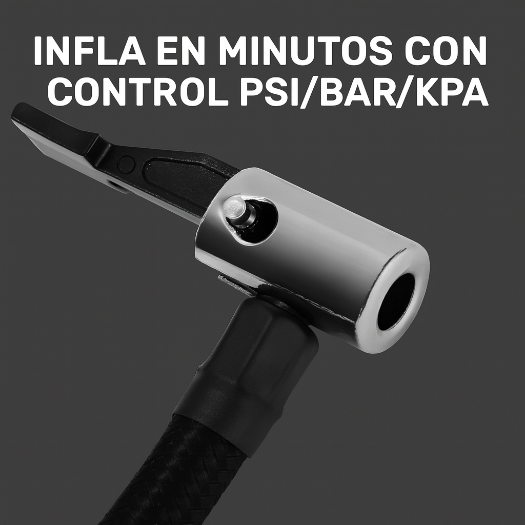🔧 Compresor de Aire 36V con Doble Batería – Inflador Automático Digital con Tanque Integrado