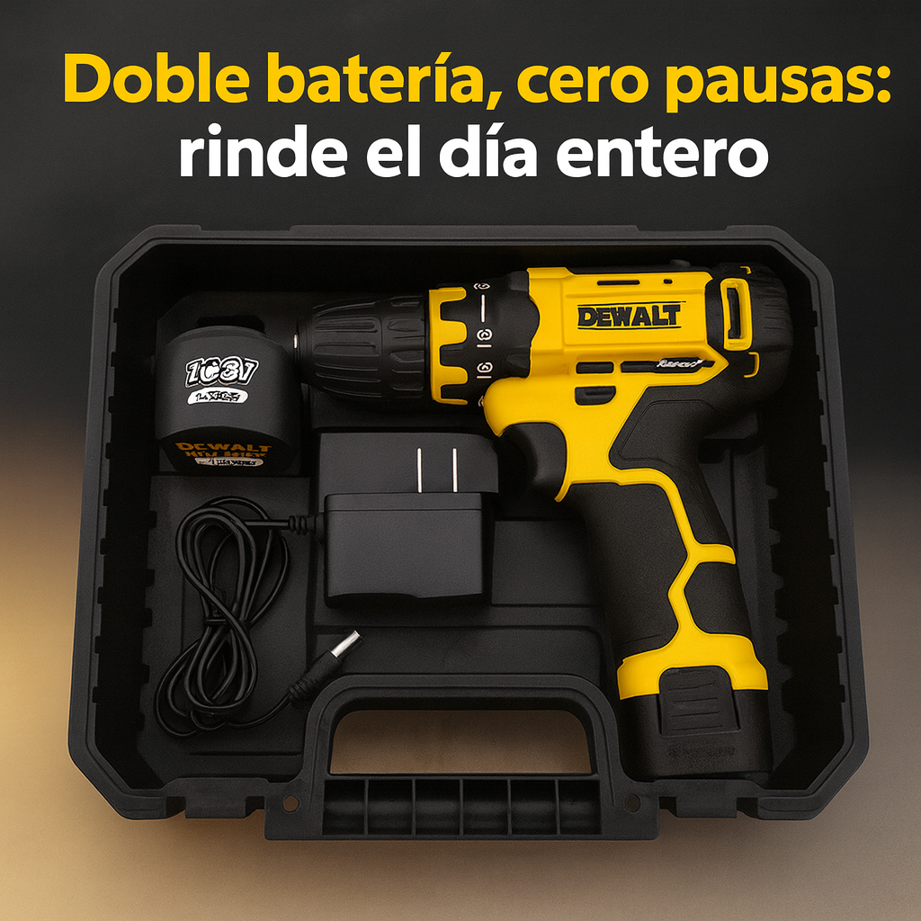 🔩 Taladro Inalámbrico 24V con Percutor – Potencia y Libertad sin Cables
